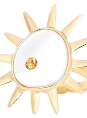 法国品牌Franck Herval太阳神系列金色太阳开口戒指