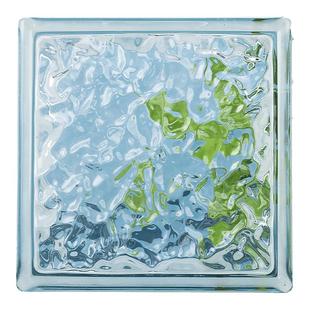 超白玻璃砖水晶砖隔断墙砖冰晶纹透明隔断墙屏风彩色水晶砖