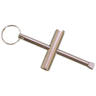 铜闸阀水表前带防盗锁闭阀门家用4分6分1寸内三角钥匙开关水阀