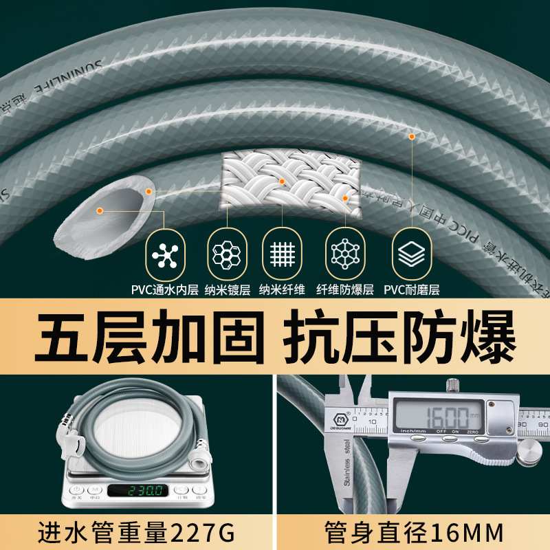 全自动洗衣机进水软管通用加长管接头接水管延长注水上配件管水管