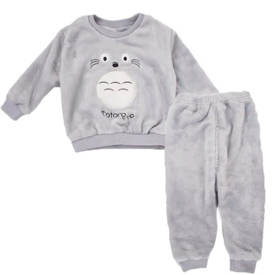 儿童珊瑚绒睡衣冬加厚宝宝家居服