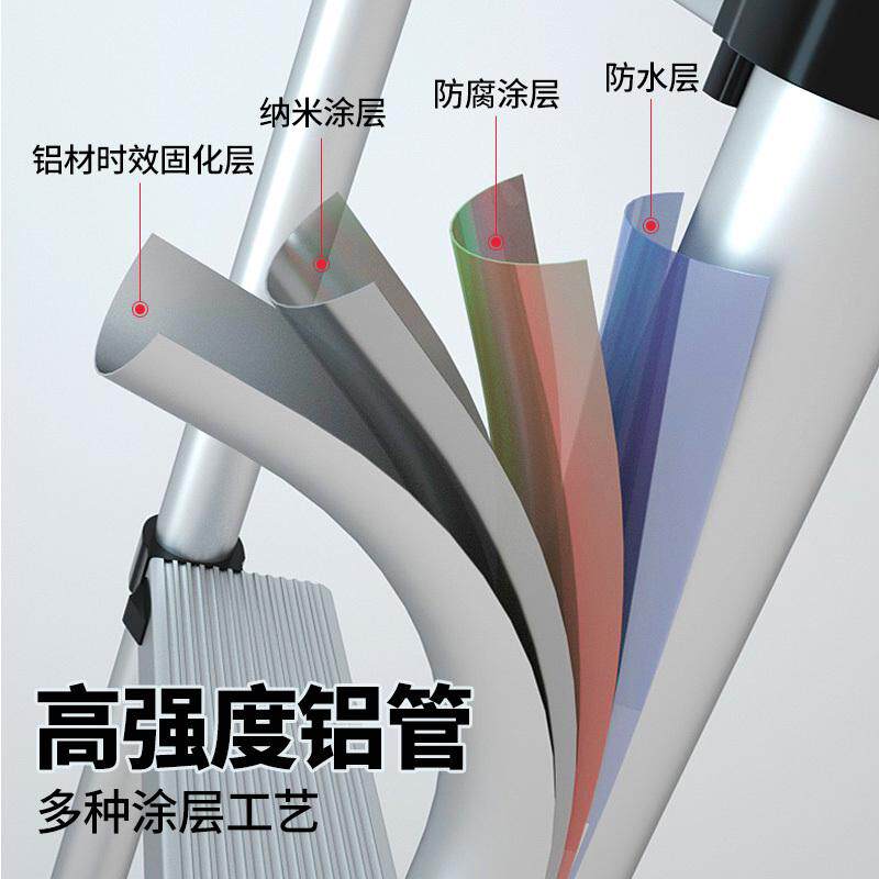 多功能伸缩梯子加厚铝合金阁楼梯便携工程挂梯家用折叠升降单侧梯