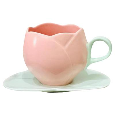 郁金香小众设计感咖啡杯