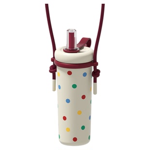 世大家保温杯女不锈钢陶瓷内胆大容量水杯吸管杯子便携2026新款