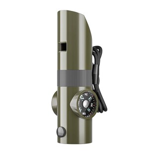 口哨七合一多功能高频爆音求生哨救生哨子无核户外露营应急指南针