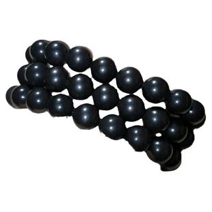 精品多圈手串药王石黑金刚红伊丁角砾岩圈口大小可调美观大气时尚