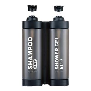 免打孔皂液器壁挂式酒店卫生间洗发水沐浴露挂壁器分装按压瓶盒子