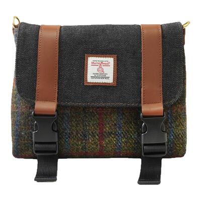 Harris tweed哈里斯小布复古自行车车把车头包英伦剑桥风储物挂包