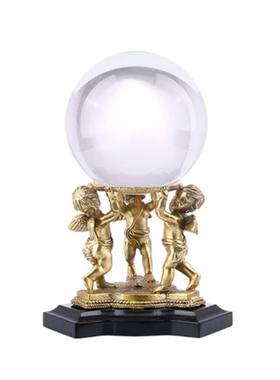 水晶球轻奢法式风书桌软装饰品