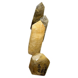 多款 天然发晶柱摆件 水晶柱原石打磨 金发晶铜发晶黑发晶单尖柱