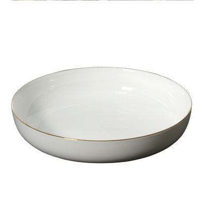 7寸深盘骨瓷菜盘子窝盘圆形简约