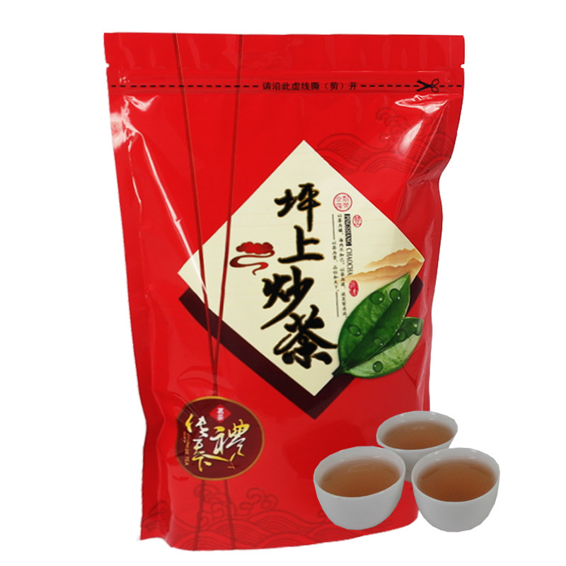 明前坪上炒茶野生浓香炒青绿茶叶