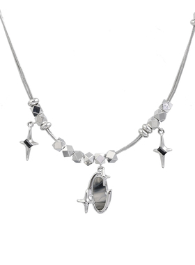 SUMIYAKI酷女孩双层锁骨链