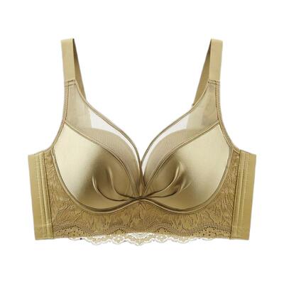 文胸2024新款爆款小胸显大聚拢收副乳防下垂性感蕾丝内衣女桑蚕丝