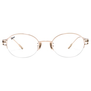 Fakemeβ钛光学镜时尚半框近视眼镜框女ins风素颜镜半糖镜 mischa
