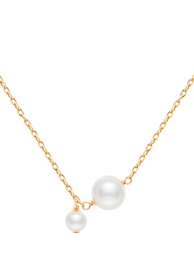 terra牵手珍珠项链925纯银简约