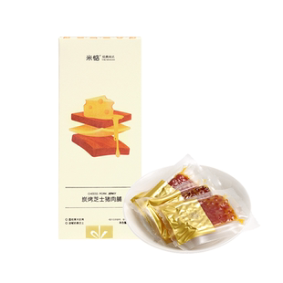 米惦炭烤芝士猪肉脯肉干高蛋白熟食猪肉片解馋即食休闲零食