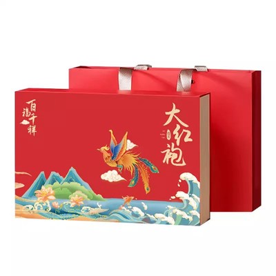 春节送礼高档大红袍礼盒