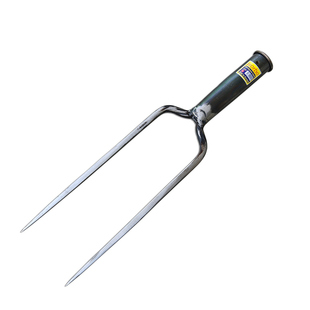 伟博二齿钢叉内螺纹锰钢淬火捕鱼叉清理叉狩猎叉户外防身叉纯手工