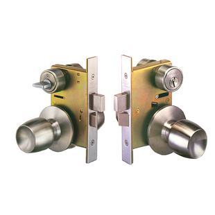 日本美和MIWA MH LH进口黄铜分体球形把手关门自动上锁MHTQC