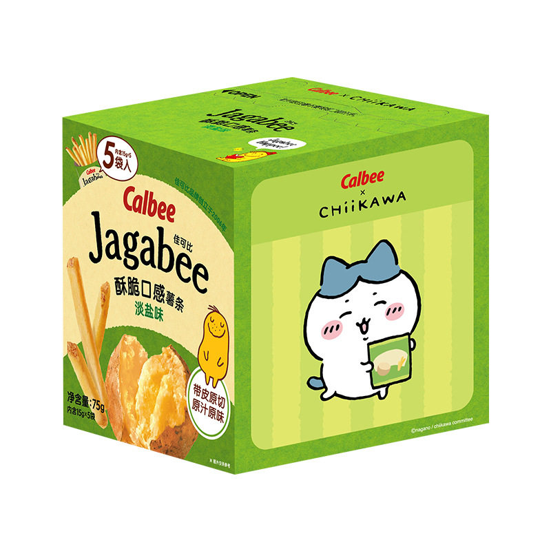 Calbee卡乐比薯条淡盐味佳可比薯条三兄弟膨化休闲零食品