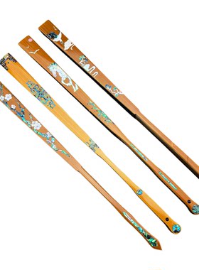 名师程莹95寸手工青玉竹折扇