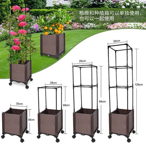 阳台种植箱专用爬藤架支架丝瓜黄瓜花架植物支撑杆种菜架子支架杆