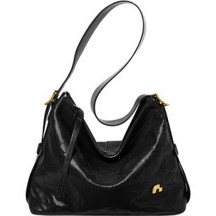 纳兰杜弦乐包包女士2025新款秋冬大容量托特包女包植鞣牛皮hobo包