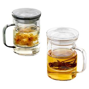 富光玻璃杯男士泡茶杯茶水分离杯子高档个人专用办公室水杯大容量