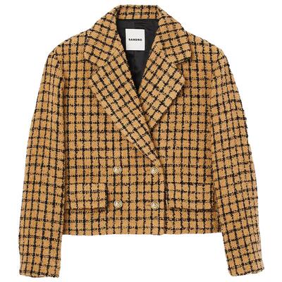 SANDRO粗花呢短款夹克外套