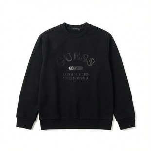 刺绣大字母LOS ANGELES CALIFORNIA秋冬款男款休闲圆领卫衣衫上装