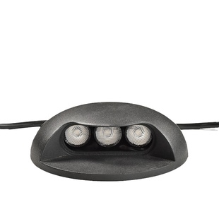 led户外防水园林过道侧发光步道灯透光台阶龟背庭院廊道墙角壁灯