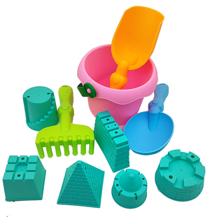 儿童沙滩玩具套装小水桶宝宝挖沙工具铲子小耙子洗澡戏水水壶