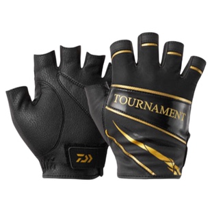 DAIWA达亿瓦25款TOURNAMENT图鲁门露3指5指耐磨防滑钓鱼手套