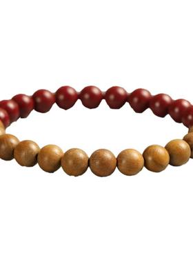 佳人饰界男女桃木朱砂925银福牌