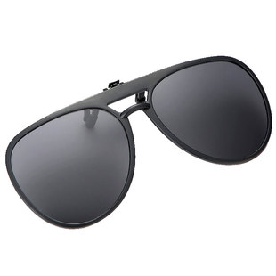 近视眼镜专用墨镜夹片大号双梁蛤蟆型偏振镜男女款防晒遮阳太阳镜