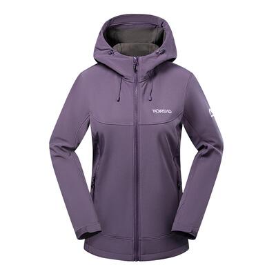 探路者女士户外软壳外套