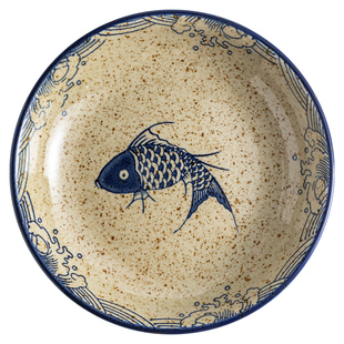 饭盘大号陶瓷菜盘家用釉下彩汤盘装菜盘子烧烤盘鱼盘肉盘点心盘子