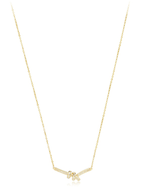 AIR-HORIZON纯银女绳结吊坠项链