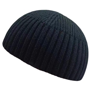 光板地主帽男女士秋冬季雅痞大头围钩针帽子毛线帽冷帽针织瓜皮帽