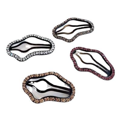 侧边夹头饰高级感镂空发夹子发卡