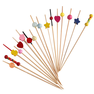 果插创意家用一次性艺术风花签