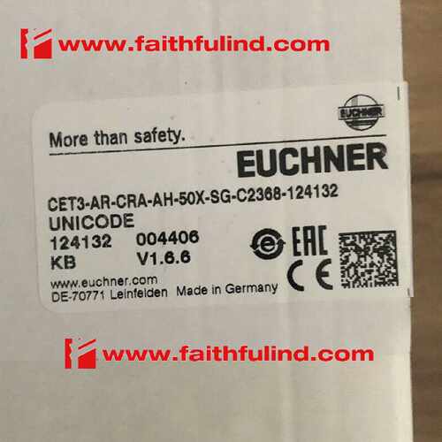 议价Euchner 124132 安士能开关 CET3-AR-CRA-AH-50X-SG-C2368-12