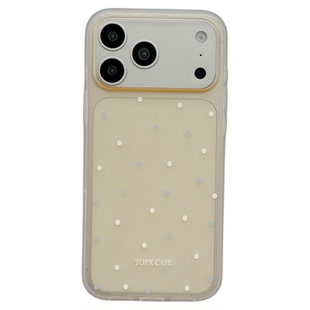 MoreRex ins韩系半透磨砂可爱小波点适用苹果18手机壳iphone17promax新款18pro全包15防摔保护套14女16超好看