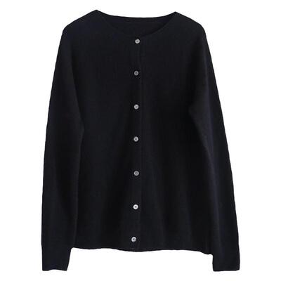 秋冬羊毛毛衣百搭开衫针织衫