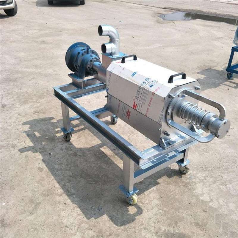 科瑞干湿固液分离机 屠宰场废水处理脱水机 药渣不锈钢螺旋压榨机