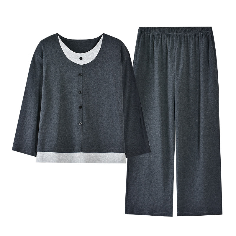 康汝雅春秋季纯棉可外穿女家居服