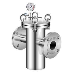 pn16篮式过滤器蓝式304不锈钢316工业管道除污毛发收集器1.6mpa