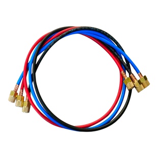 必达冷媒表管套装(三色管)防爆冷媒管加氟管R22R410制冷剂充氟