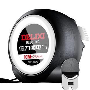 德力西电气卷尺5米加厚加硬家用钢尺子量尺3米正品盒尺拉圈尺10米